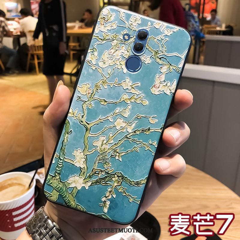 Huawei Mate 20 Lite Kuoret Kuori Suojaus Ripustettavat Koristeet Kohokuviointi Rengas