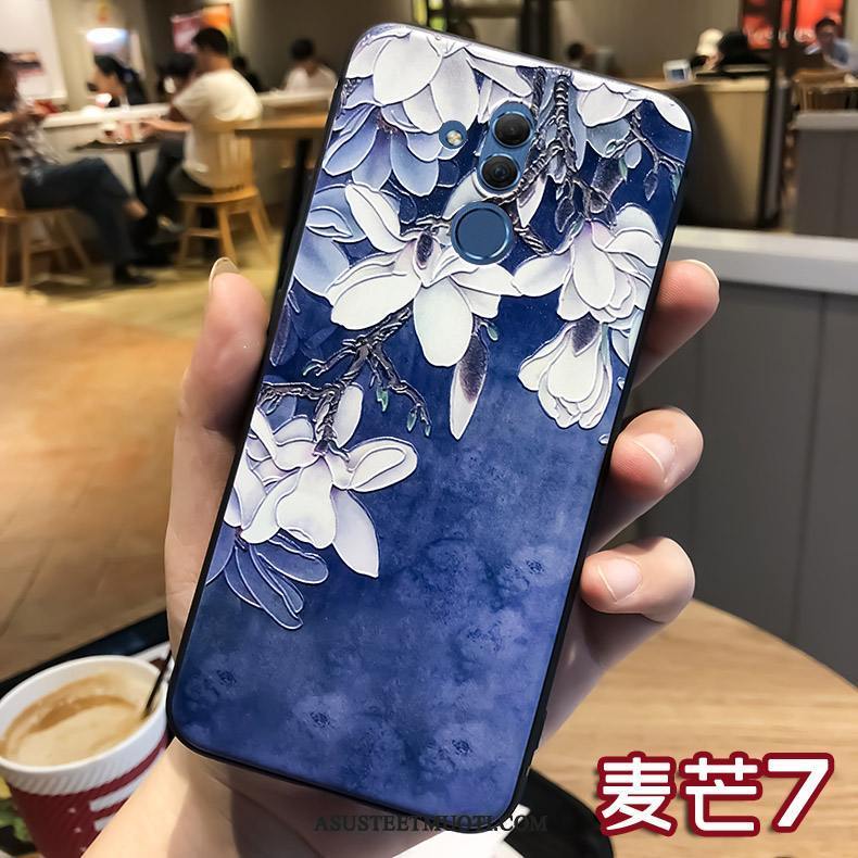 Huawei Mate 20 Lite Kuoret Kuori Suojaus Ripustettavat Koristeet Kohokuviointi Rengas