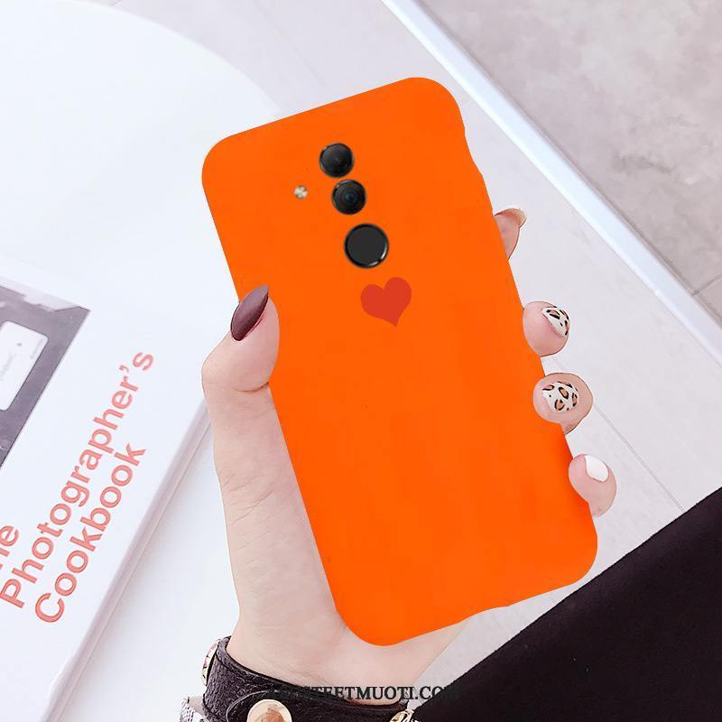 Huawei Mate 20 Lite Kuoret Murtumaton Pesty Suede Punainen Pehmeä Neste Kustannukset