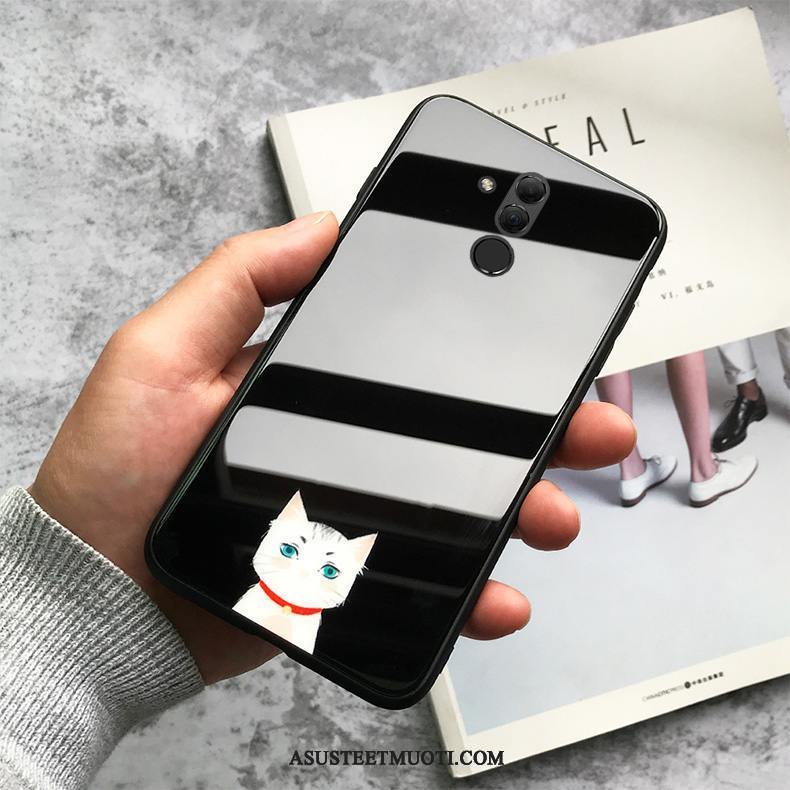 Huawei Mate 20 Lite Kuoret Puhelimen Yksinkertainen Sarjakuva Kotelo Kissa