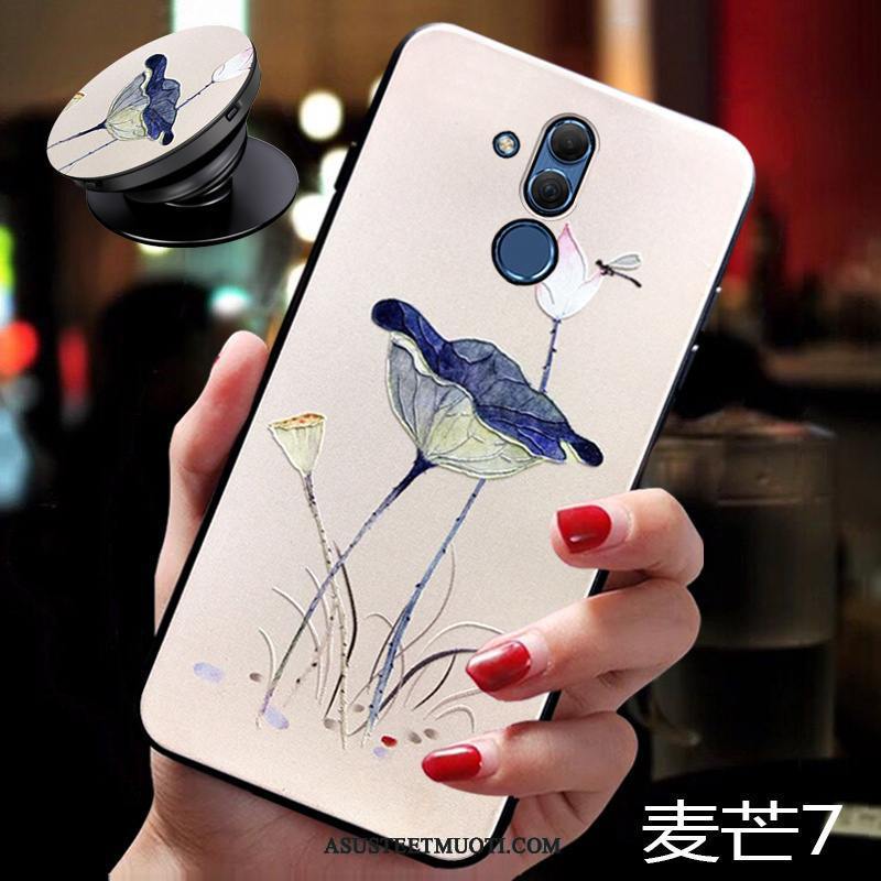 Huawei Mate 20 Lite Kuori Kuoret Suojaus Ripustettavat Koristeet Luova Sininen Pesty Suede