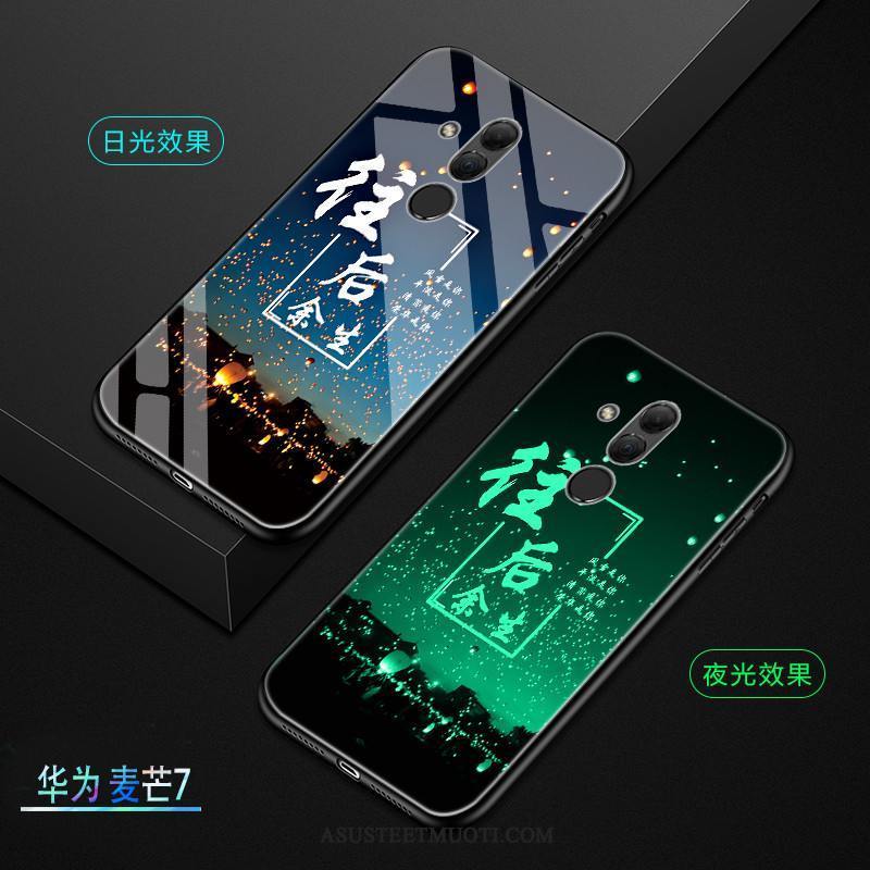 Huawei Mate 20 Lite Kuori Kuoret Ylellisyys Silikoni Tummansininen Luova Puhelimen