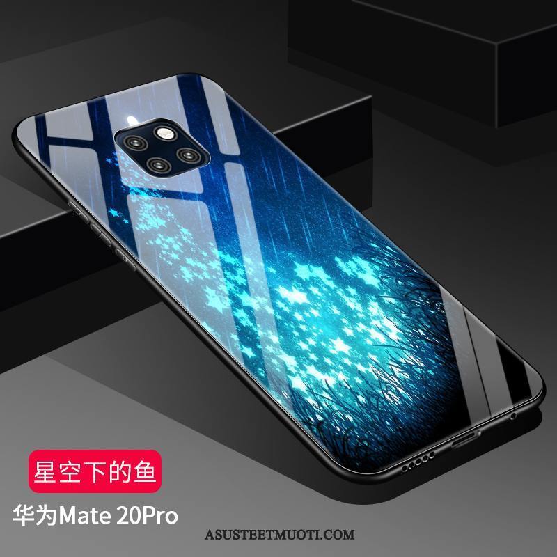 Huawei Mate 20 Pro Kuoret Kova Kuori Silikoni Net Red Suojaus