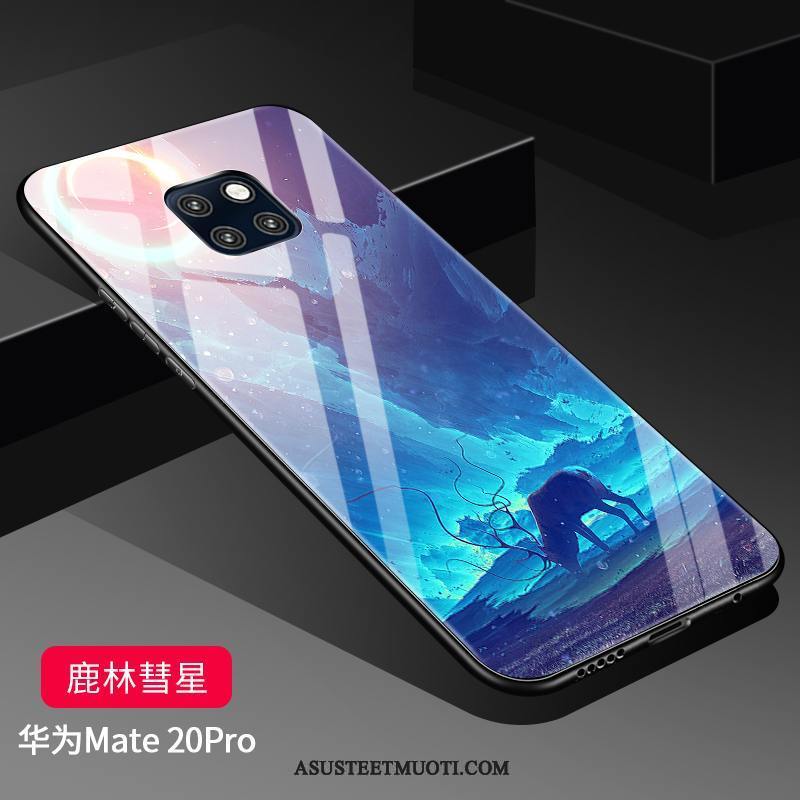 Huawei Mate 20 Pro Kuoret Kova Kuori Silikoni Net Red Suojaus