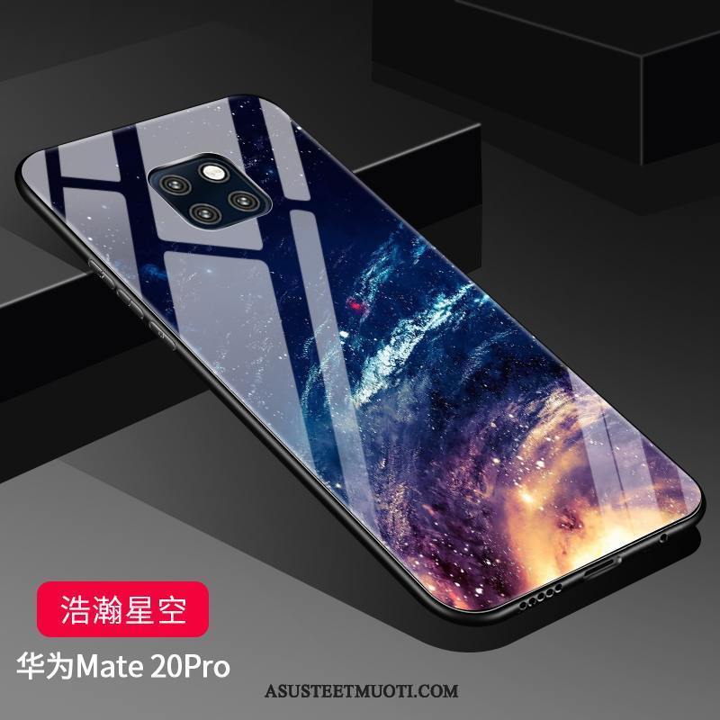 Huawei Mate 20 Pro Kuoret Kova Kuori Silikoni Net Red Suojaus