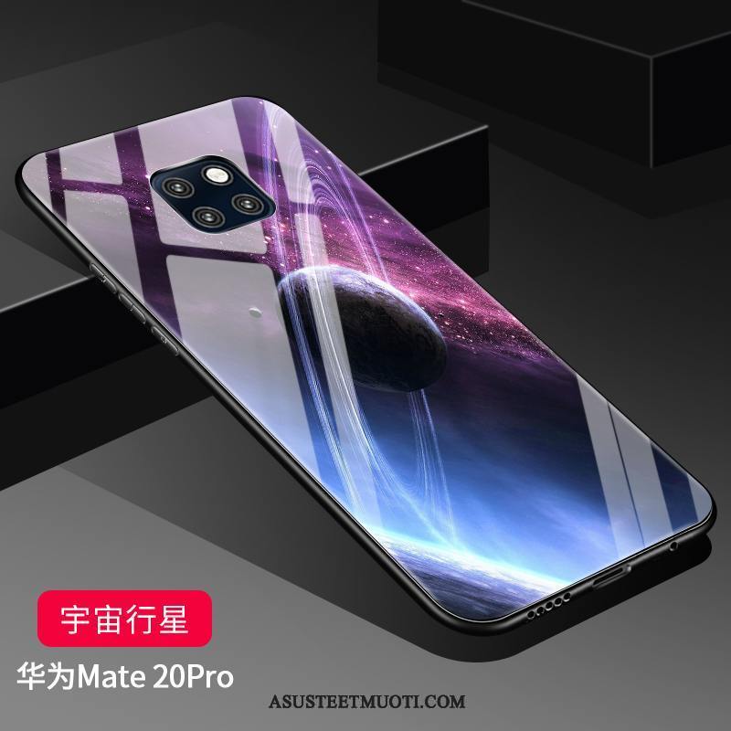 Huawei Mate 20 Pro Kuoret Kova Kuori Silikoni Net Red Suojaus