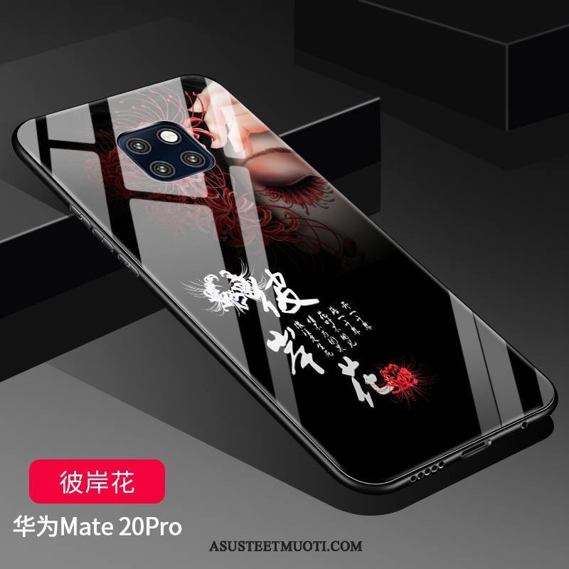 Huawei Mate 20 Pro Kuoret Kova Kuori Silikoni Net Red Suojaus