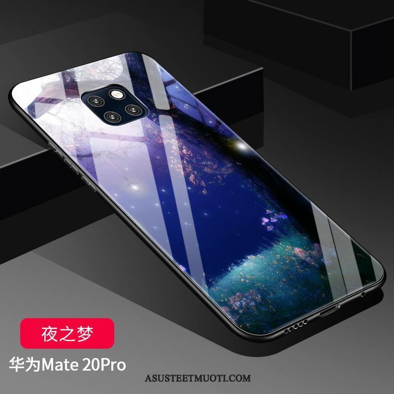 Huawei Mate 20 Pro Kuoret Kova Kuori Silikoni Net Red Suojaus