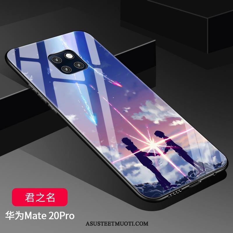 Huawei Mate 20 Pro Kuoret Kova Kuori Silikoni Net Red Suojaus