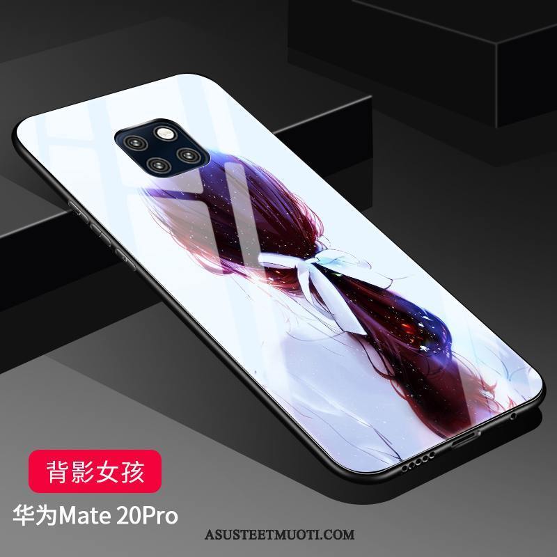 Huawei Mate 20 Pro Kuoret Kova Kuori Silikoni Net Red Suojaus