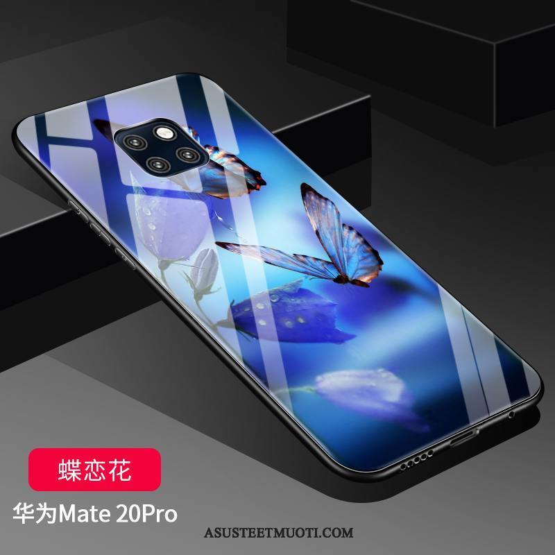 Huawei Mate 20 Pro Kuoret Kova Kuori Silikoni Net Red Suojaus