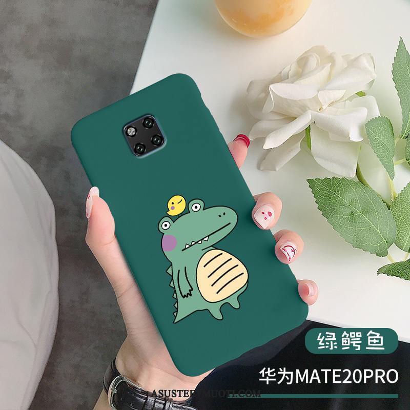 Huawei Mate 20 Pro Kuori Kuoret Silikoni Krokotiili Ohut Sininen Trendi