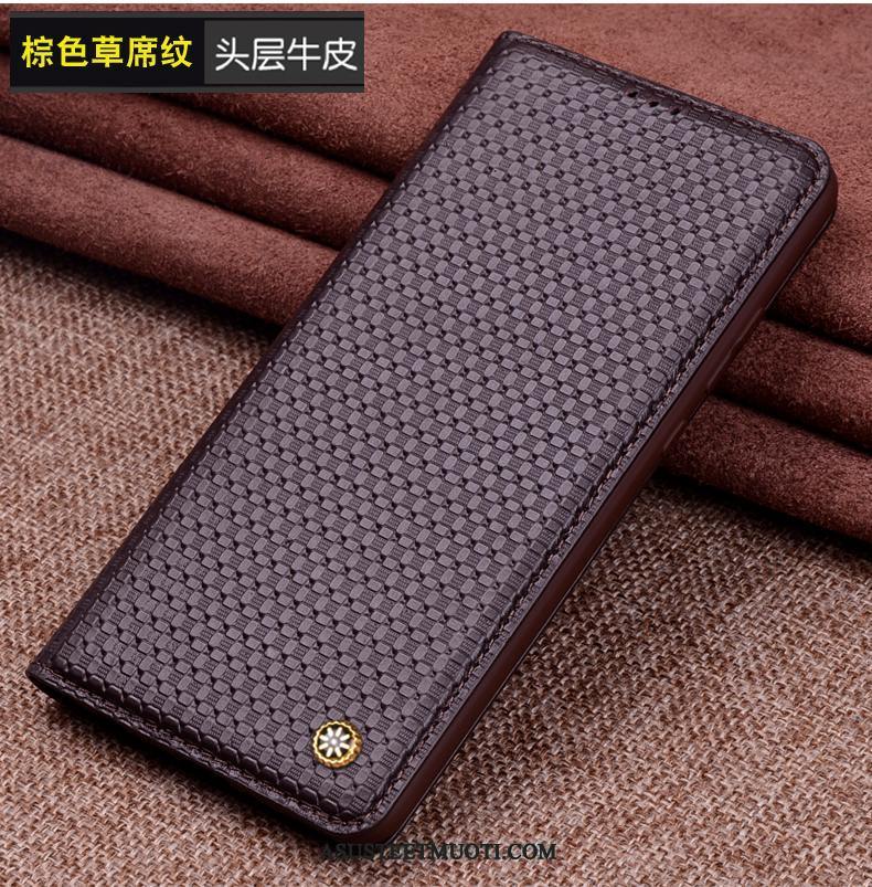 Huawei Mate 20 Rs Kuoret Suojaus Nahkakotelo Aito Nahka Kuori All Inclusive
