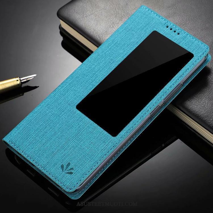 Huawei Mate 20 X Kuoret Kortti Kukkakuvio Sininen Puhelimen Horrostila