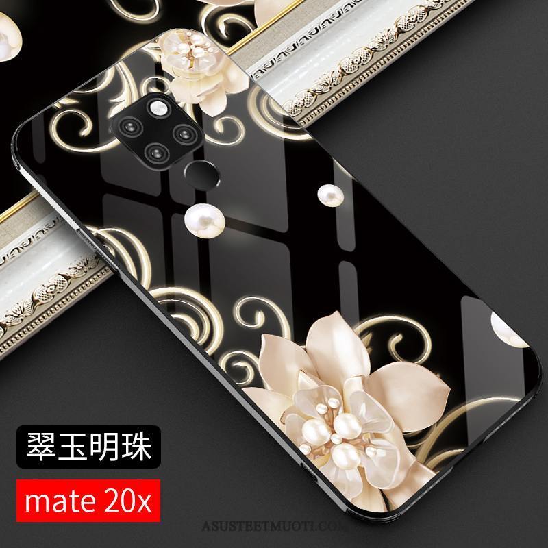 Huawei Mate 20 X Kuori Kuoret Luova Net Red Murtumaton Tila Kotelo