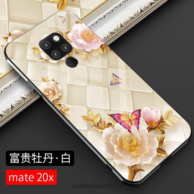 Huawei Mate 20 X Kuori Kuoret Luova Net Red Murtumaton Tila Kotelo