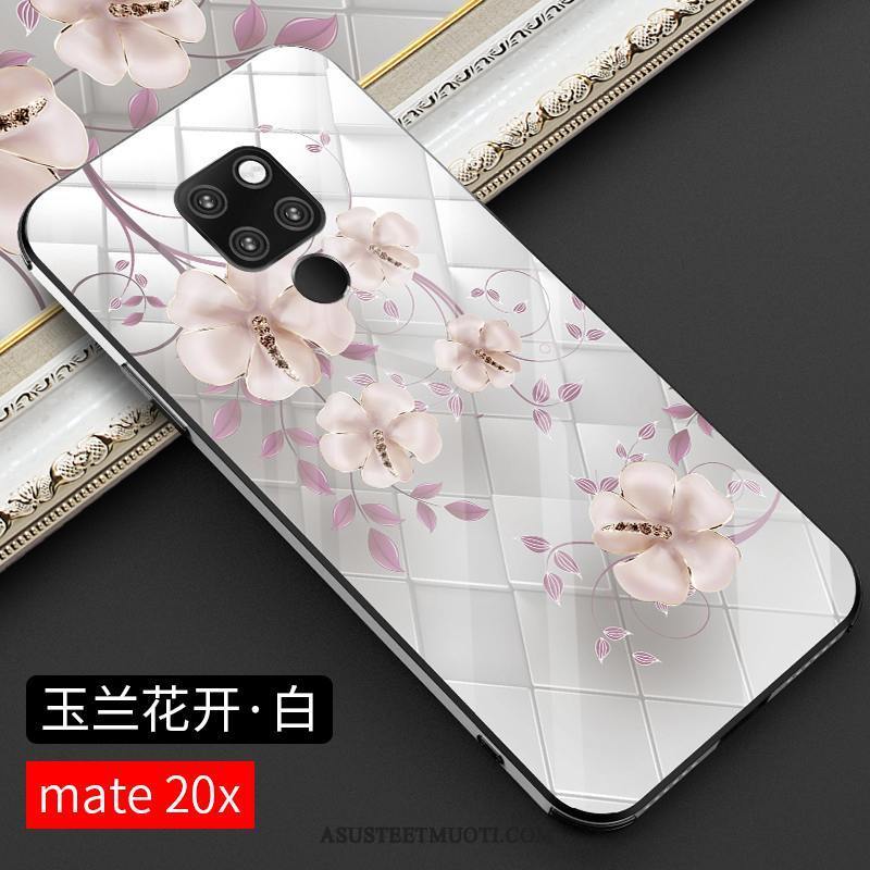 Huawei Mate 20 X Kuori Kuoret Luova Net Red Murtumaton Tila Kotelo