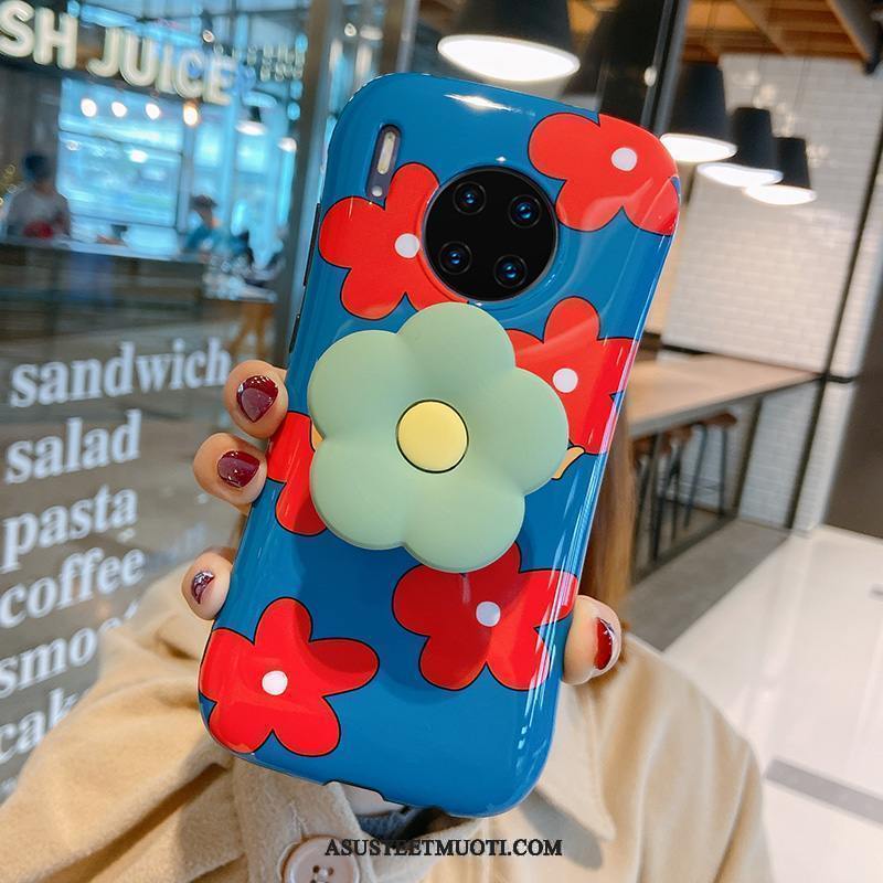 Huawei Mate 30 Kuoret Kotelo Suojaus Kuori Net Red Kukkia