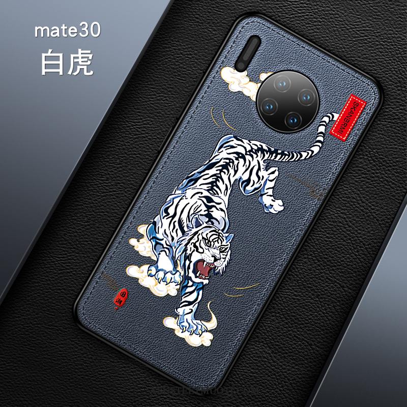 Huawei Mate 30 Kuori Kuoret Pehmeä Neste Kiinalainen Tyyli Puhelimen Nahka Kova