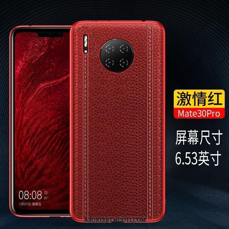 Huawei Mate 30 Pro Kuoret Ylellisyys Murtumaton Nahkakotelo Aito Nahka Puhelimen