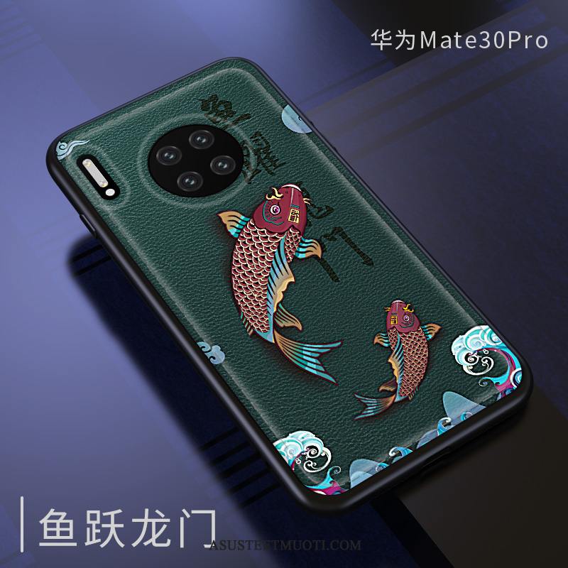 Huawei Mate 30 Pro Kuori Kuoret Murtumaton Vihreä Suojaus Pehmeä Neste Uusi