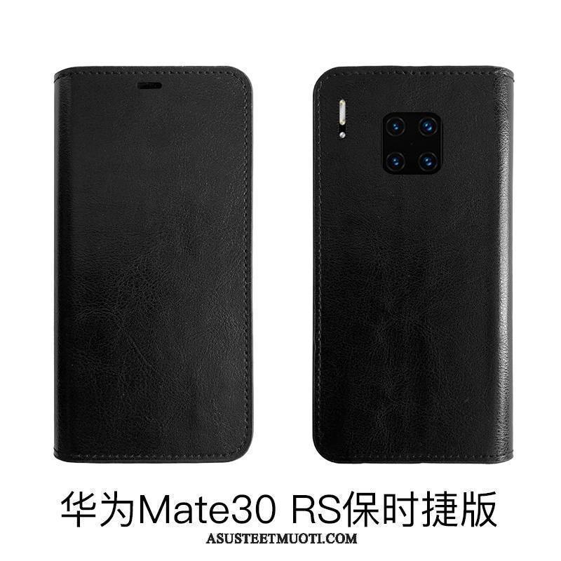 Huawei Mate 30 Rs Kuoret All Inclusive Suojaus Aito Nahka Puhelimen Lehmä