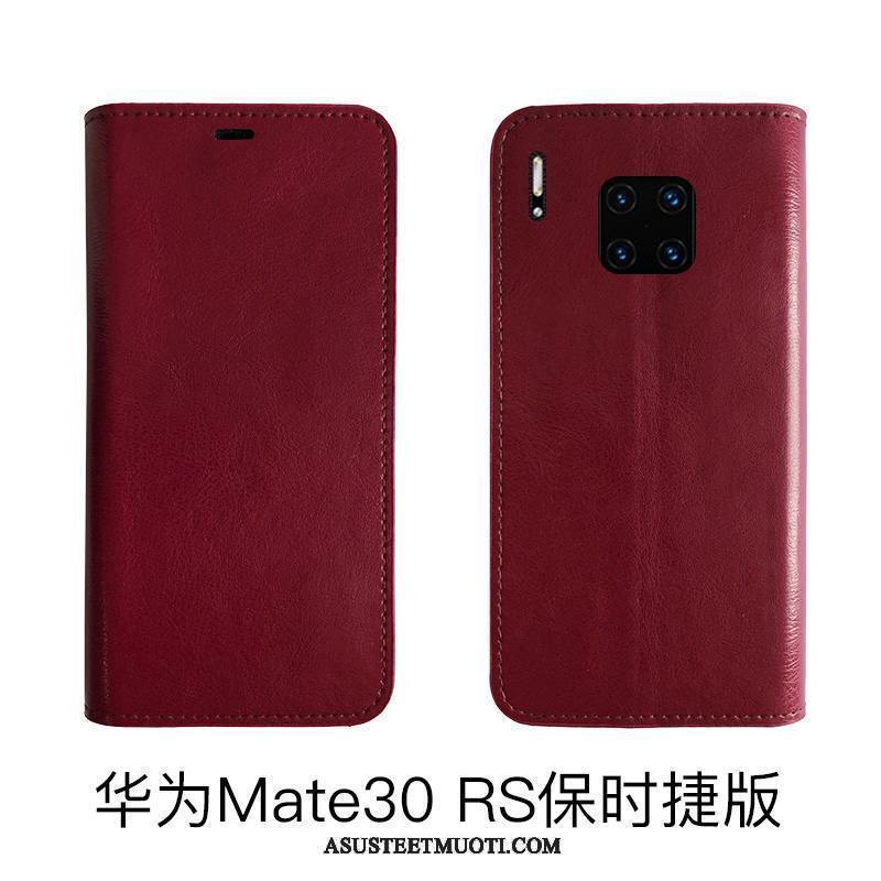 Huawei Mate 30 Rs Kuoret All Inclusive Suojaus Aito Nahka Puhelimen Lehmä