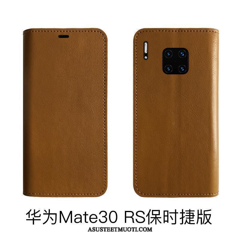 Huawei Mate 30 Rs Kuoret All Inclusive Suojaus Aito Nahka Puhelimen Lehmä