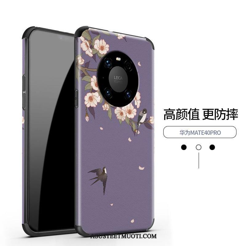 Huawei Mate 40 Pro Kuoret Mulberry Silkki Kotelo Suojaus Net Red Kohokuviointi