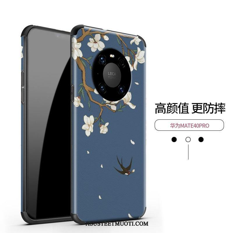 Huawei Mate 40 Pro Kuoret Mulberry Silkki Kotelo Suojaus Net Red Kohokuviointi