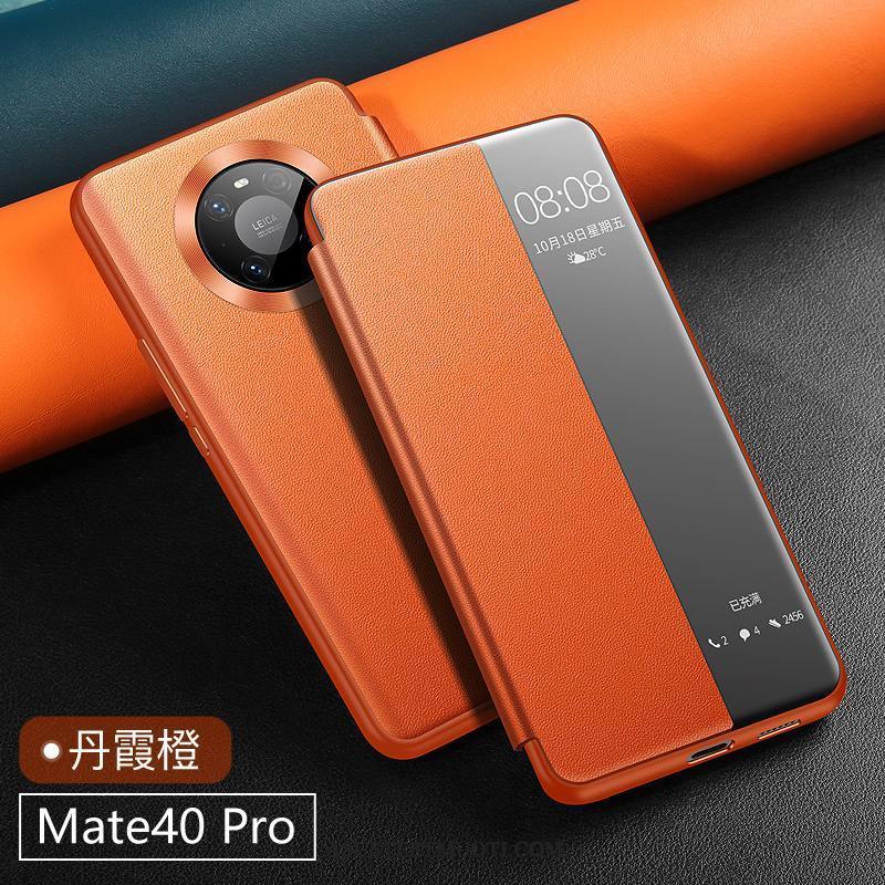 Huawei Mate 40 Pro Kuoret Puhelimen Nahkakotelo Uusi Aito Nahka Suojaus