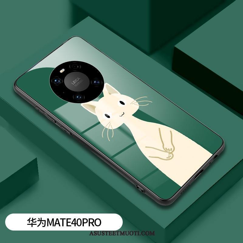 Huawei Mate 40 Pro Kuori Kuoret Luova Uusi Vihreä Kova Lasi