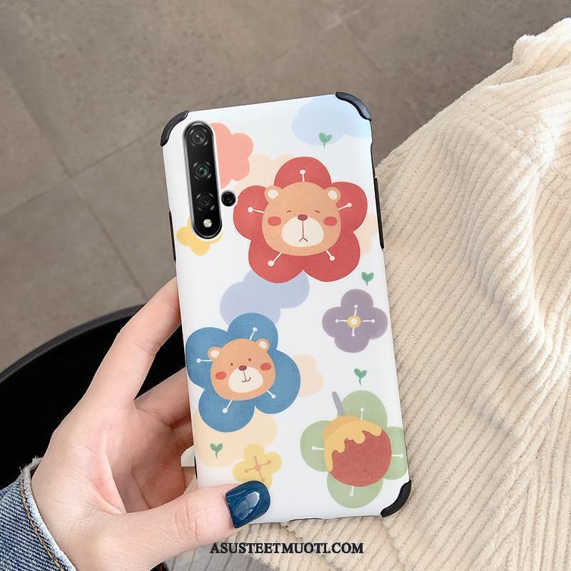 Huawei Nova 5t Kuoret Kuori Pesty Suede Uusi Murtumaton Silikoni