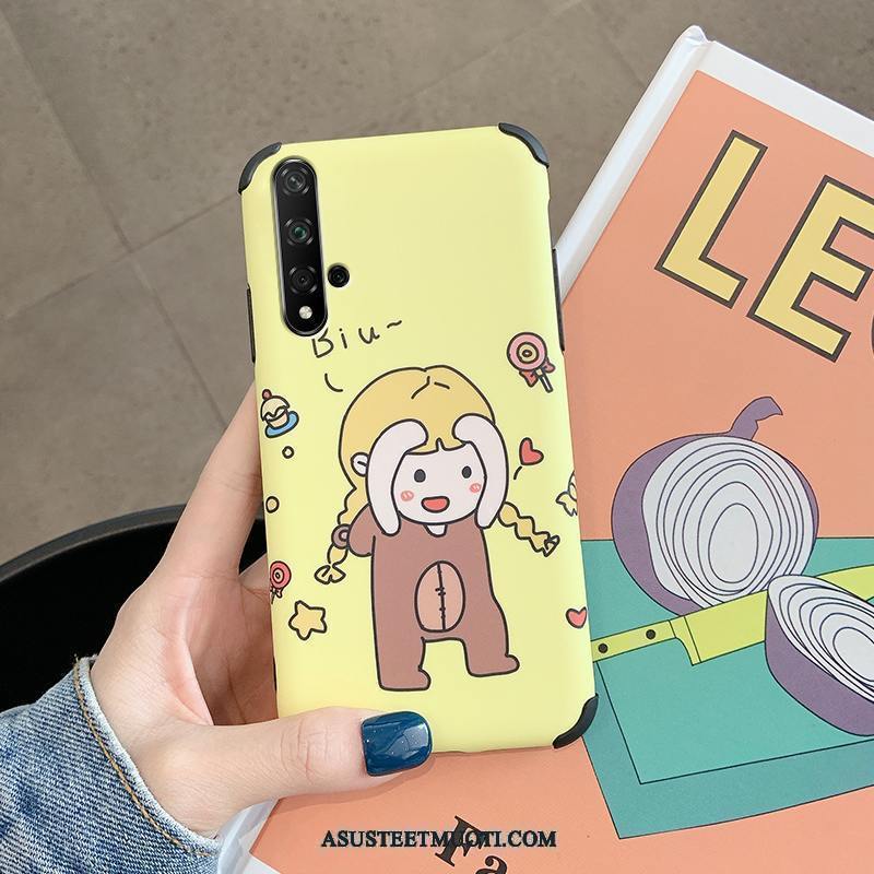 Huawei Nova 5t Kuoret Kuori Pesty Suede Uusi Murtumaton Silikoni