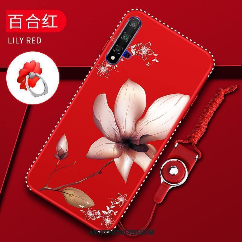 Huawei Nova 5t Kuoret Pehmeä Neste Puhelimen Pesty Suede Kiinalainen Tyyli All Inclusive