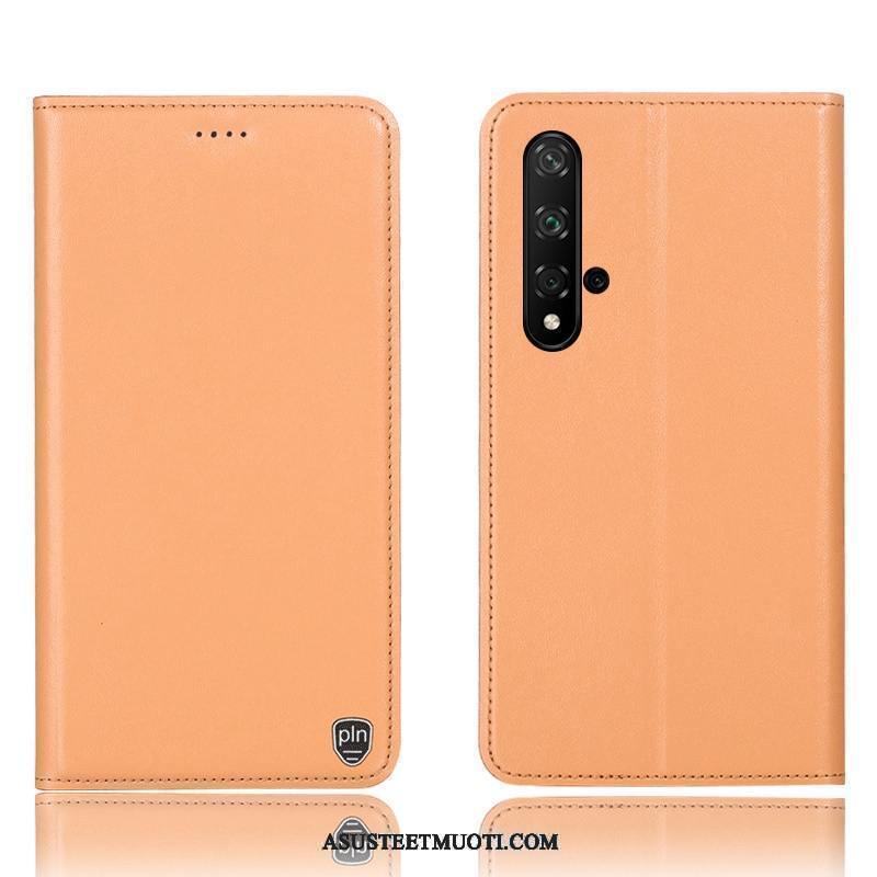 Huawei Nova 5t Kuoret Puhelimen Kotelo Suojaus Murtumaton Keltainen