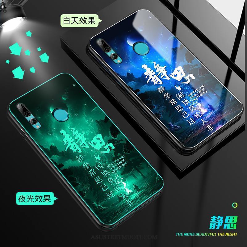Huawei P Smart+ 2019 Kuori Kuoret Lasi Murtumaton Kotelo Puhelimen Musta