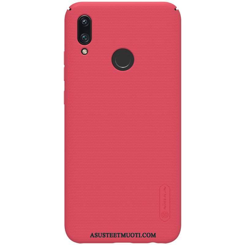 Huawei P Smart 2019 Kuori Kuoret Pesty Suede Puhelimen Kotelo Murtumaton