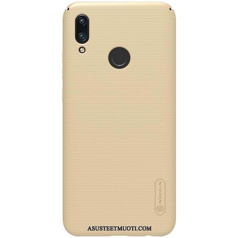 Huawei P Smart 2019 Kuori Kuoret Pesty Suede Puhelimen Kotelo Murtumaton