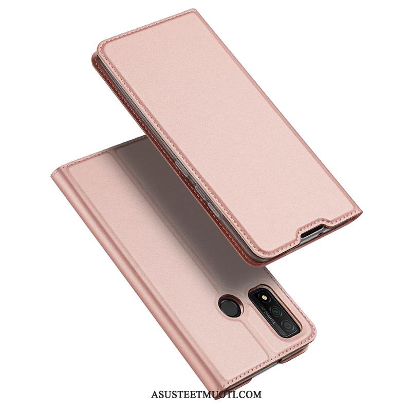 Huawei P Smart 2020 Kuoret Kortti Magneettinen Nahkakotelo Simpukka Kulta