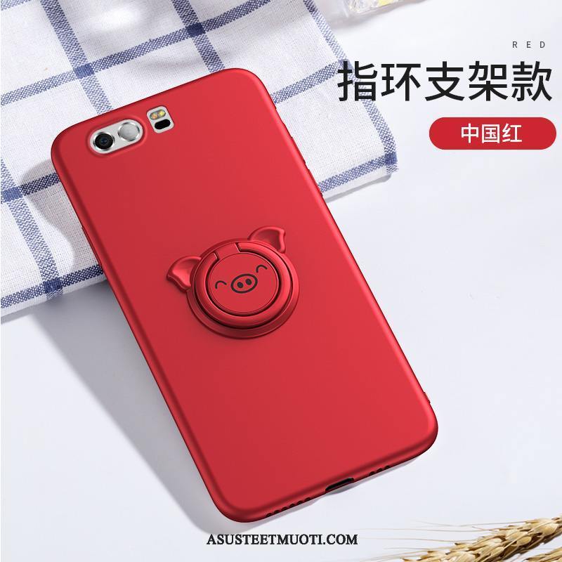 Huawei P10 Plus Kuoret Silikoni Puhelimen Punainen Suojaus Kuori