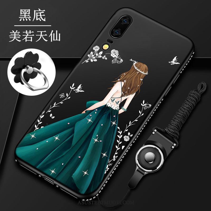 Huawei P20 Kuori Kuoret Kotelo Murtumaton Trendi Pesty Suede Puhelimen