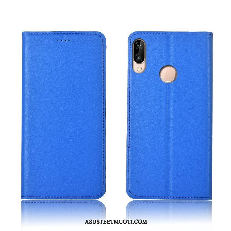 Huawei P20 Lite Kuoret All Inclusive Pehmeä Neste Suojaus Aito Nahka Nahkakotelo