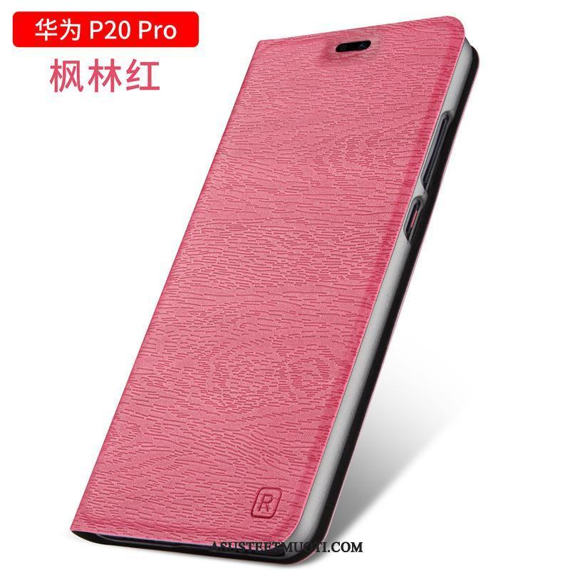 Huawei P20 Pro Kuori Kuoret Nahkakotelo Puhelimen Suojaus Murtumaton