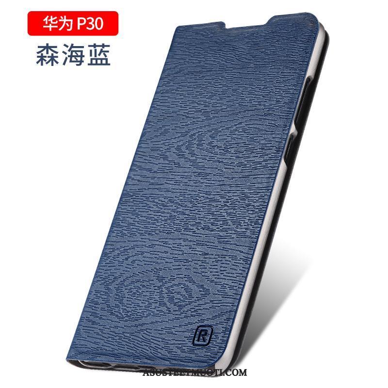 Huawei P30 Kuoret Kuori Kotelo Simpukka Murtumaton Sininen