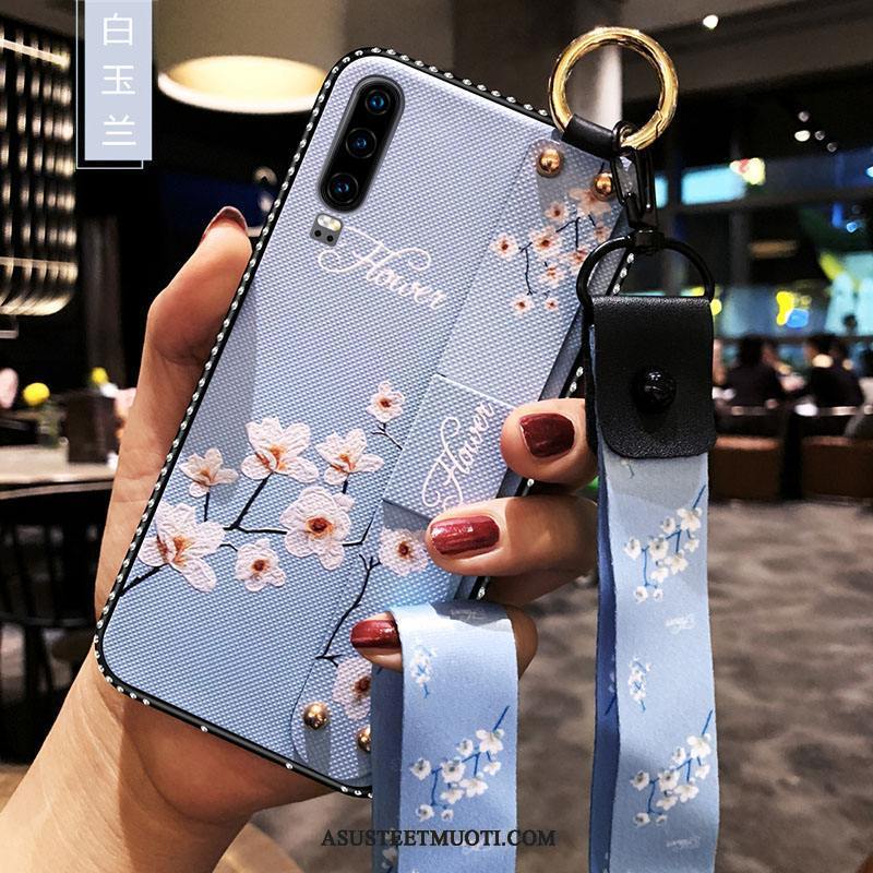 Huawei P30 Kuoret Ripustettavat Koristeet Suojaus Murtumaton Pehmeä Neste Valkoinen