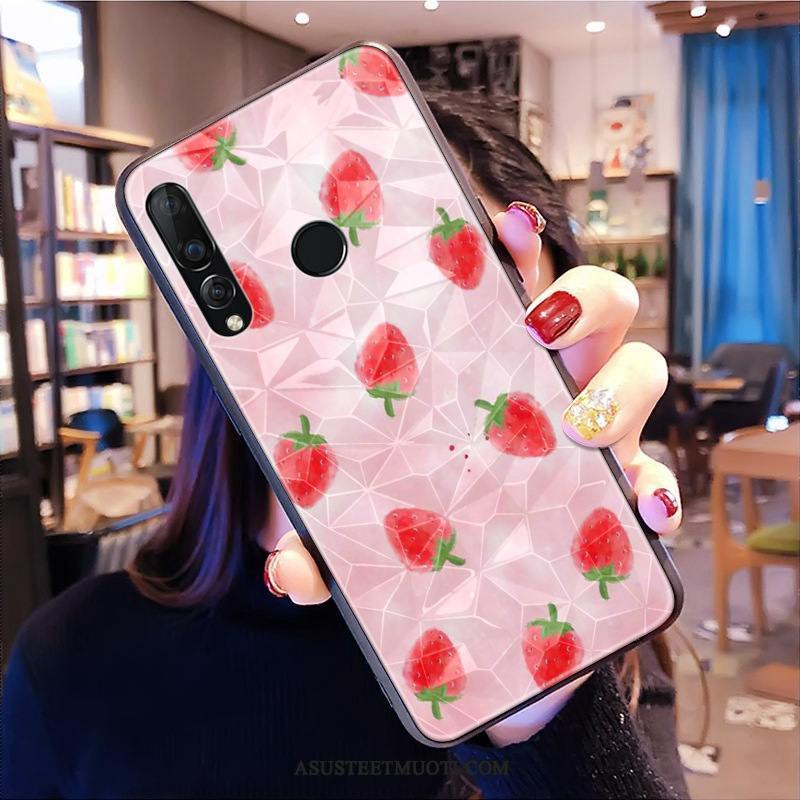 Huawei P30 Lite Kuoret Jauhe Net Red Murtumaton Pieni Kukkakuvio