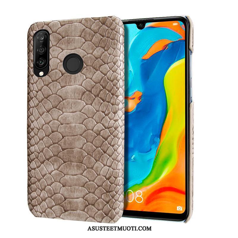 Huawei P30 Lite Kuoret Puhelimen Sininen Kevyt Kuori Pesty Suede