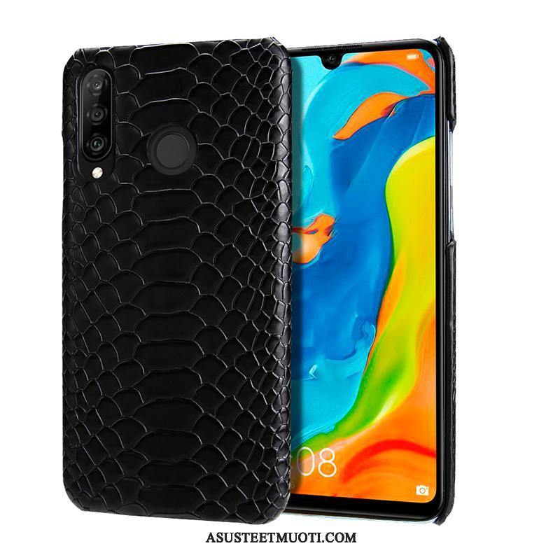 Huawei P30 Lite Kuoret Puhelimen Sininen Kevyt Kuori Pesty Suede