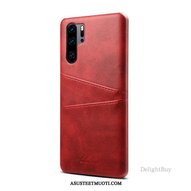 Huawei P30 Pro Kuoret Kukkakuvio Takakansi Kuori Kortti Suojaus